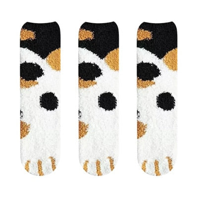 Meias Patas de Gatos- 3 pares