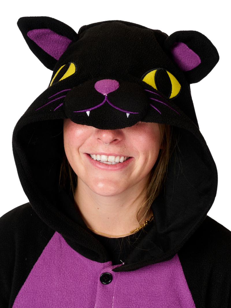 Fantasia de Gato Meia-Noite Kigurumi